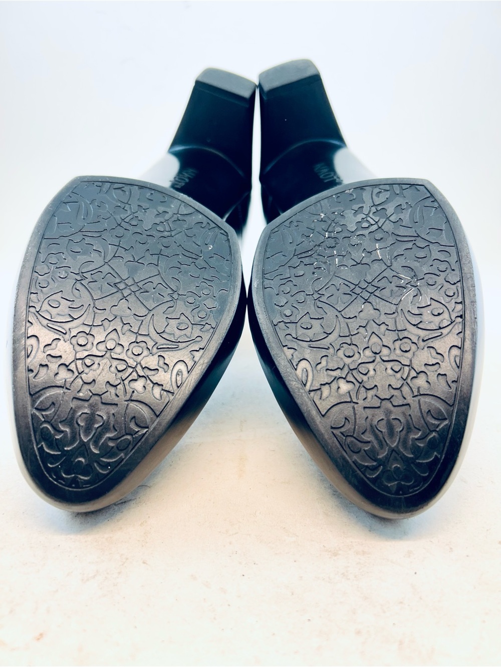 Naot Black Crinkle Luma Mary Jane Adjustable Strap Heels, size 40 9 9.5 - Picture 11 of 12